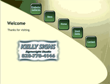 Tablet Screenshot of kellysignswnc.com